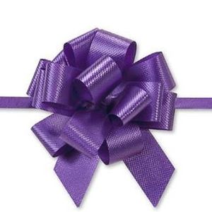 Set of six flora satin pull bows